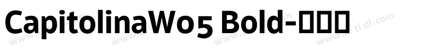 CapitolinaW05 Bold字体转换